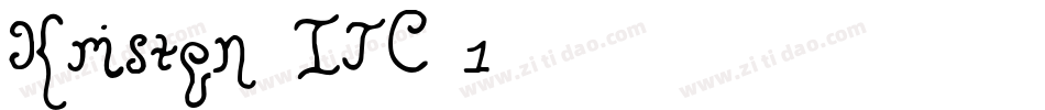 Kristen ITC(1)字体转换